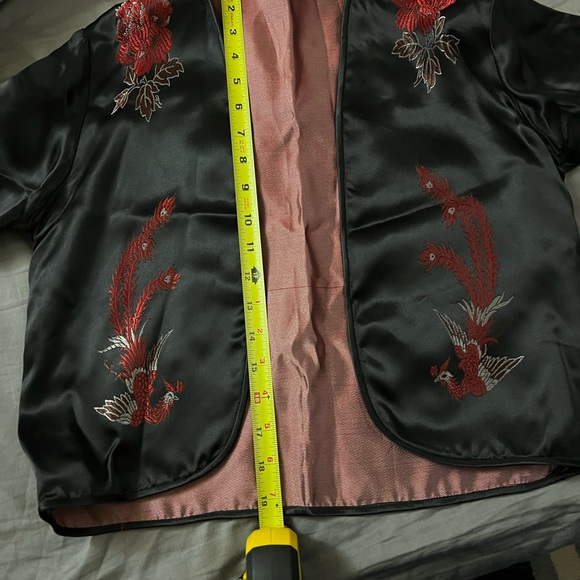 Original Chinese silk dress.  Tag says XL but runs VERY small. - Picture 12 of 16